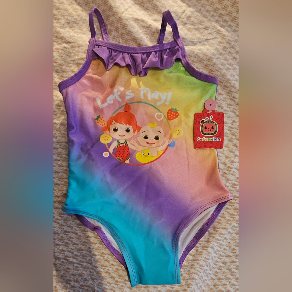 Cocomelon one piece swimsuit. Size 4t